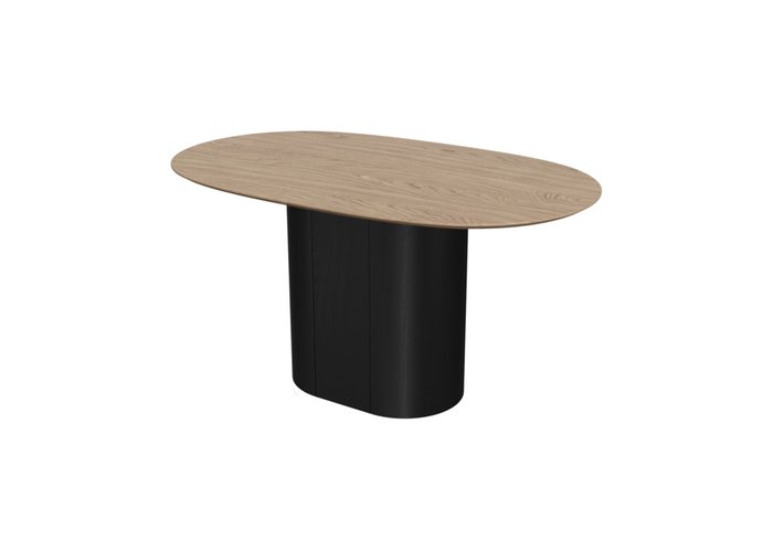 Обеденный стол Type 140 бежево-черного цвета - купить Обеденные столы по цене 64900.0