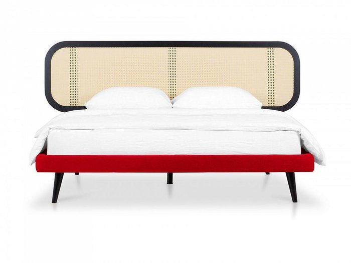 Кровать Male 160х200 с основанием красного цвета - купить Кровати для спальни по цене 109700.0