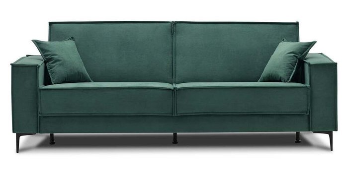 Диван-кровать Авиньон темно-зеленого цвета - купить Прямые диваны по цене 36400.0