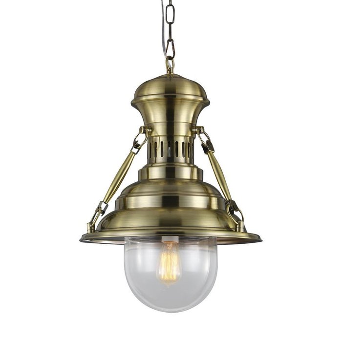 Подвесной светильник DeLight Collection из металла цвета античная латунь
