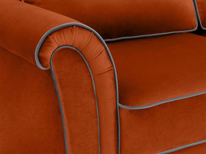Диван трехместный Sydney оранжевого цвета - лучшие Прямые диваны в INMYROOM