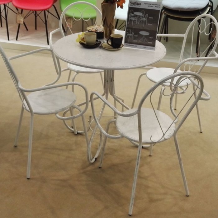 Стул Abela серебристого цвета - лучшие Обеденные стулья в INMYROOM