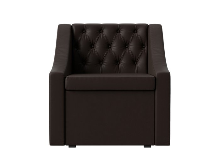 Кресло Мерлин коричневого цвета с ящиком (экокожа) - купить Интерьерные кресла по цене 20999.0