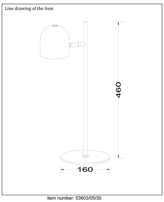 Настольная лампа Skanska Black 03603/05/30 (металл, цвет черный) - купить Настольные лампы по цене 16770.0