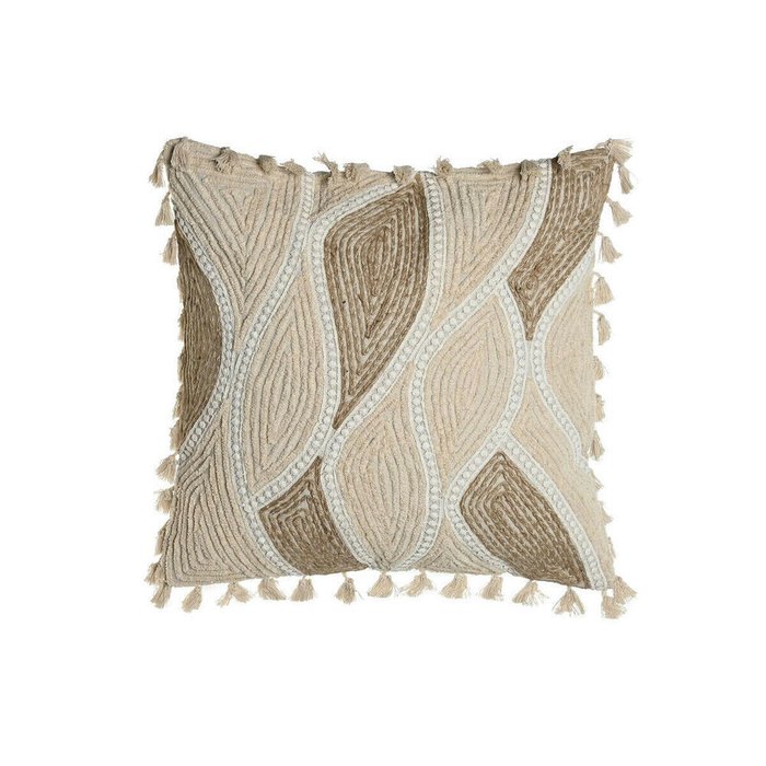 Подушка Boho 45х45 бежевого цвета