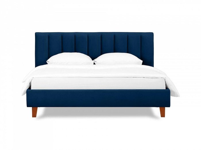 Кровать Queen II Sofia L 160х200 темно-синего цвета  - купить Кровати для спальни по цене 63720.0