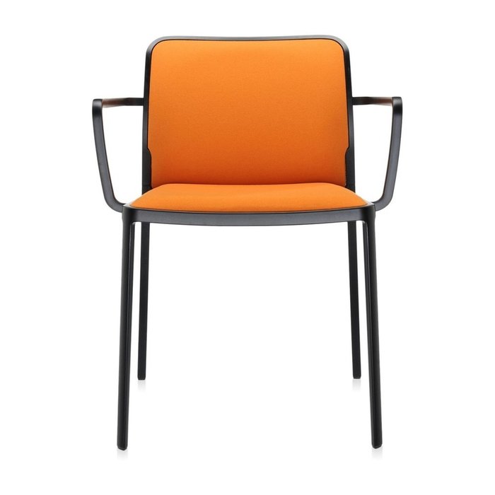 Стул Audrey Soft оранжевого цвета с подлокотниками - купить Обеденные стулья по цене 89380.0