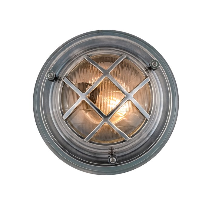 Настенный уличный светильник серебряного цвета  - купить Настенные уличные светильники по цене 40960.0