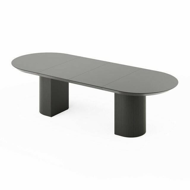 Раздвижной обеденный стол Гиртаб черного цвета - лучшие Обеденные столы в INMYROOM