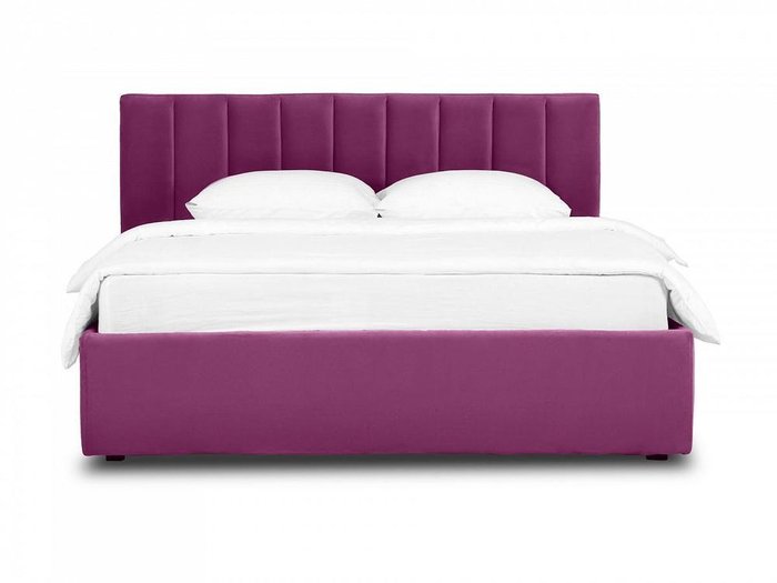 Кровать Queen Sofia 160х200 Lux пурпурного цвета с подъемным механизмом - купить Кровати для спальни по цене 76560.0