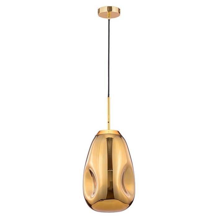 Подвесной светильник Mabell с плафоном золотого цвета