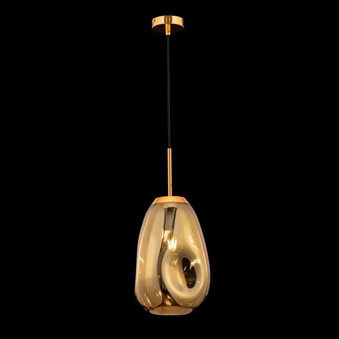 Подвесной светильник Mabell с плафоном золотого цвета - лучшие Подвесные светильники в INMYROOM