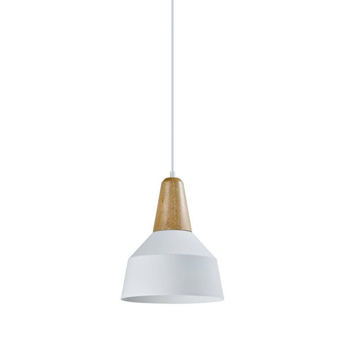 Подвесной светильник Milagros бело-коричневого цвета