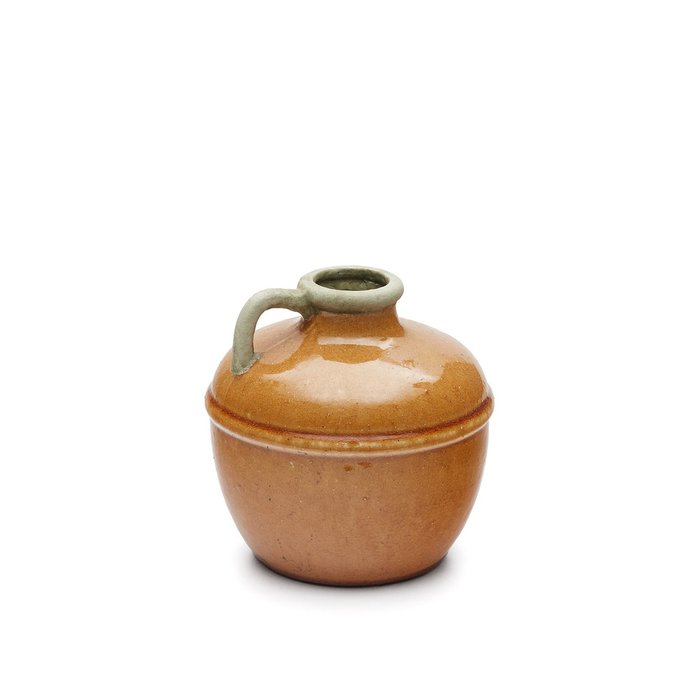 Керамическая ваза Tamariu горчичного цвета