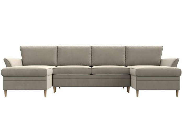 Угловой диван-кровать София бежевого цвета - купить Угловые диваны по цене 69999.0