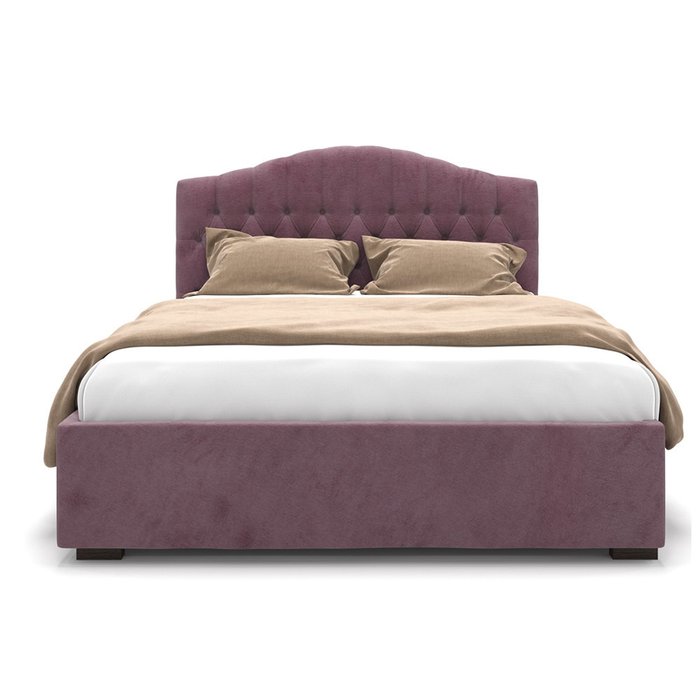 Кровать Hannah с подъемным механизмом сиреневого цвета 200х200 - лучшие Кровати для спальни в INMYROOM