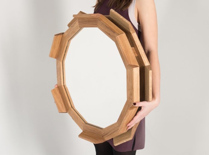 Настенное круглое зеркало Kupus 6  - купить Настенные зеркала по цене 39000.0