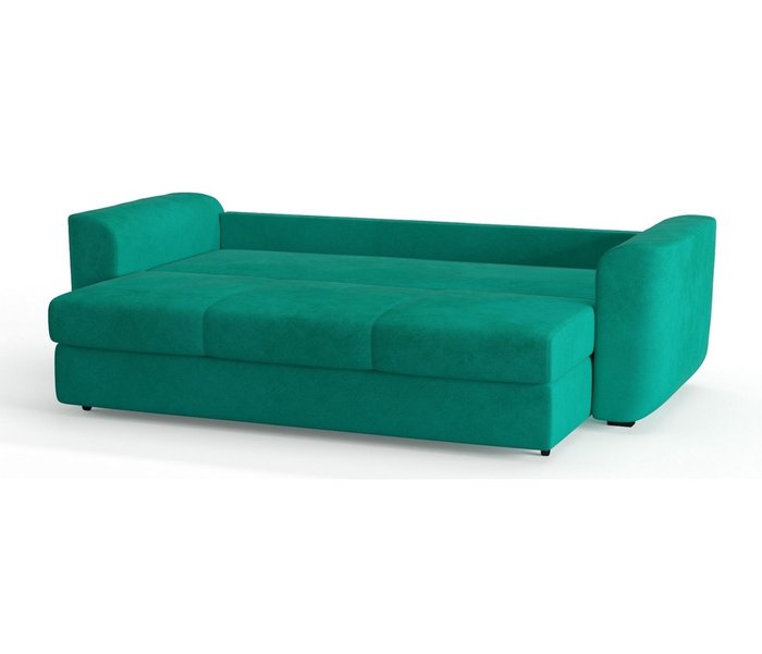 Диван-кровать Салтфорд в обивке из велюра бирюзового цвета - лучшие Прямые диваны в INMYROOM