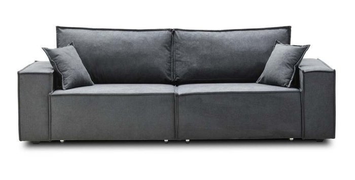 Прямой диван-кровать Фабио серого цвета - купить Прямые диваны по цене 24430.0