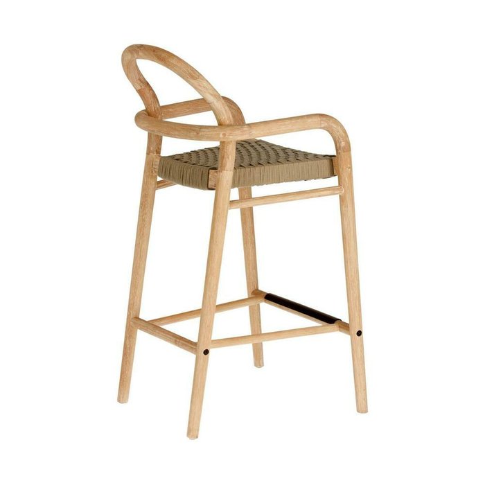 Барный стул Sheryl Beige S из дерева бежевого цвета - лучшие Барные стулья в INMYROOM