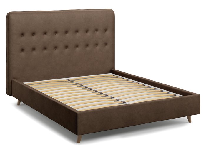 Кровать Bergamo шоколадного цвета 180х200 - купить Кровати для спальни по цене 45000.0