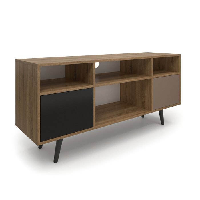 Тумба под ТВ Level коричневого цвета - купить Мебель для ТВ и медиа по цене 26590.0