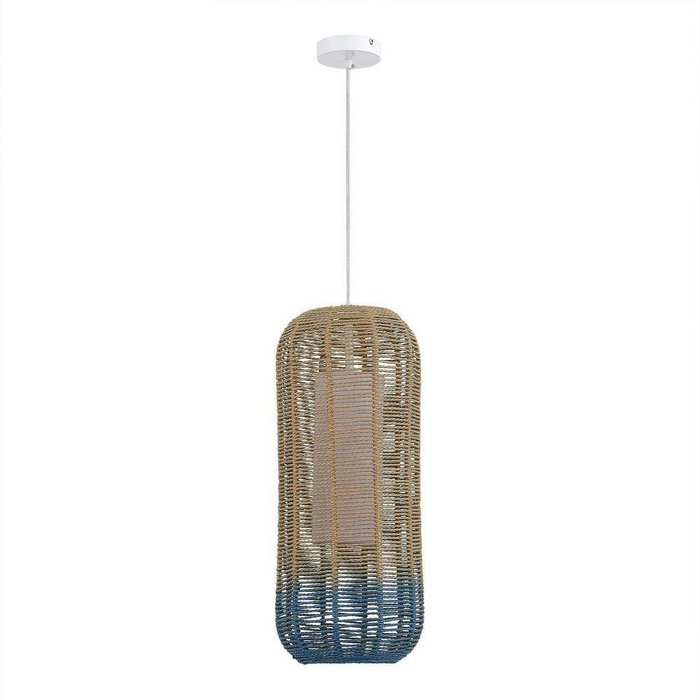 Светильник подвесной ST-Luce Древесный/Бежевый,Синий E27 1*40W VIMINI - купить Подвесные светильники по цене 12980.0