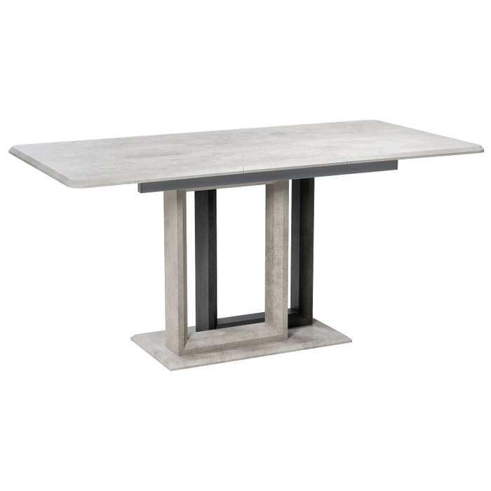 Раздвижной обеденный стол Санса светло-серого цвета - купить Обеденные столы по цене 28790.0