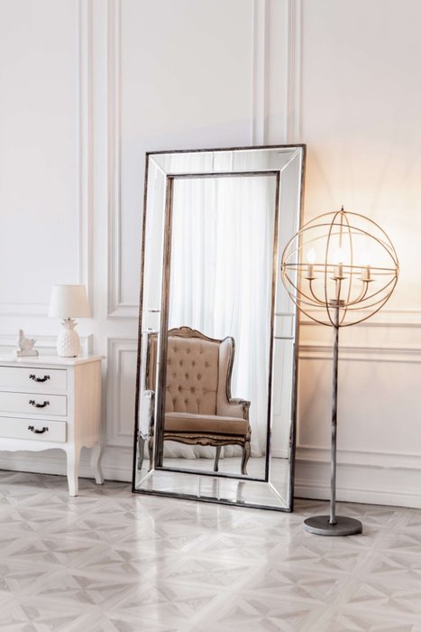 Зеркало Bruni в зеркальной раме - купить Напольные зеркала по цене 62100.0