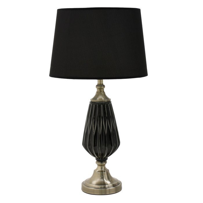 Лампа настольная с абажуром черного цвета