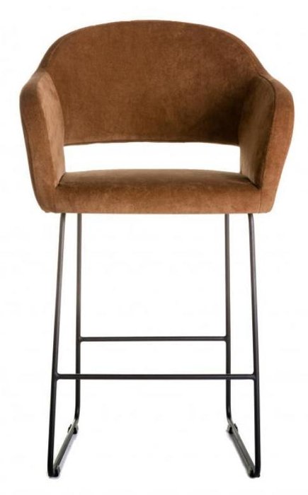 Кресло полубарное Oscar коричневого цвета - лучшие Барные стулья в INMYROOM