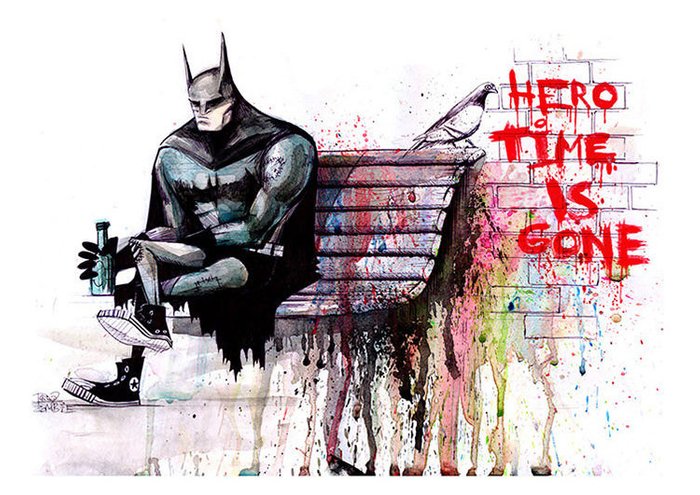 Принт "Hero time is gone" by Lora Zombie