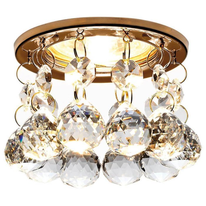 Точечный светильник Crystal K2051 CL/G (хрусталь, цвет прозрачный) Точечный светильник Crystal K2051 CL/G (хрусталь, цвет прозрачный)