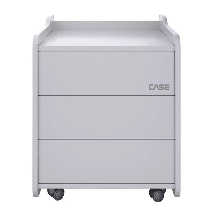 Тумба для игрового компьютерного стола Case 50 светло-серого цвета