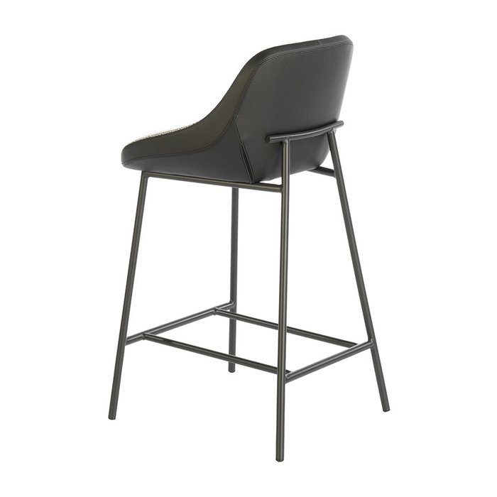Полубарный стул серо-черного цвета - лучшие Барные стулья в INMYROOM
