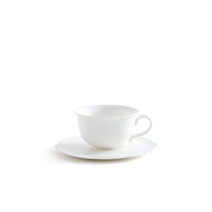 Комплект из четырех кофейных чашек с блюдцами Hirène белого цвета - купить Чашки по цене 1287.0