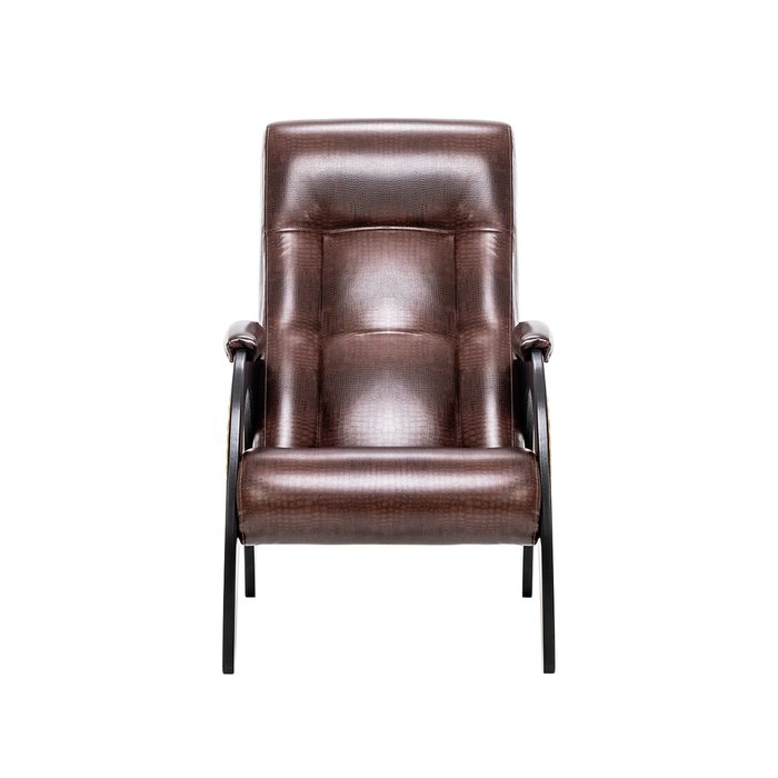 Кресло для отдыха Модель 41 с обивкой темно-коричневого цвета - купить Интерьерные кресла по цене 15298.0