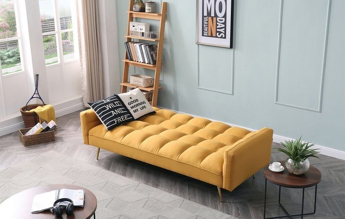 Диван-кровать Madrid желтого цвета - купить Прямые диваны по цене 37623.0