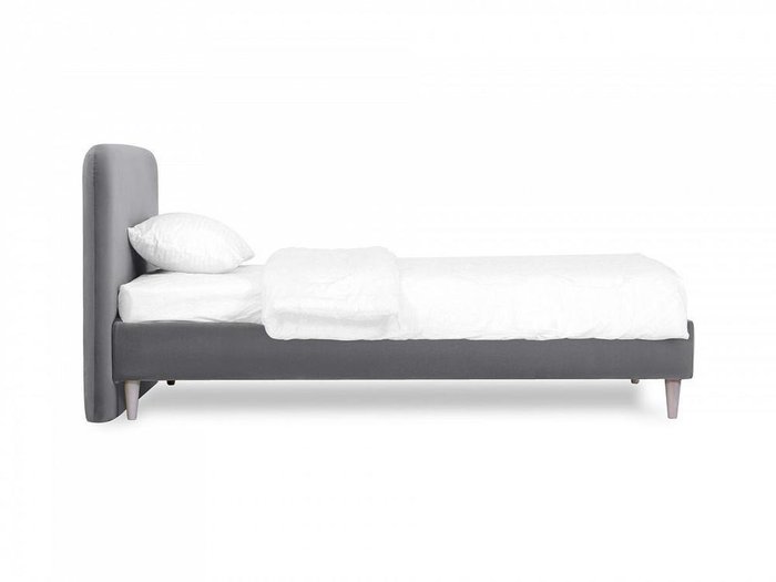 Кровать Prince Philip L 120х200 серого цвета  - купить Кровати для спальни по цене 52020.0