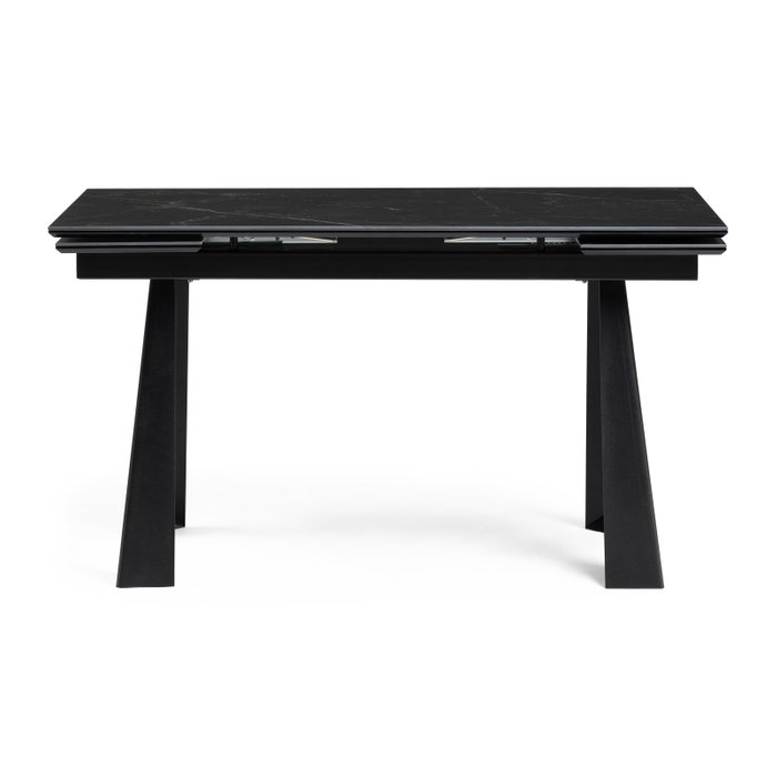 Раздвижной обеденный стол Бэйнбрук черного цвета - купить Обеденные столы по цене 56490.0
