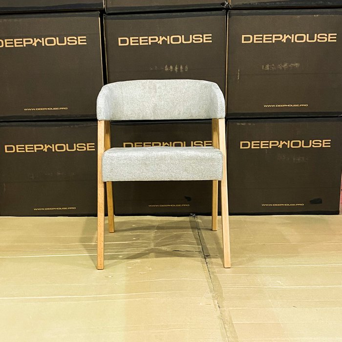 Стул Берн серого цвета - купить Обеденные стулья по цене 18500.0