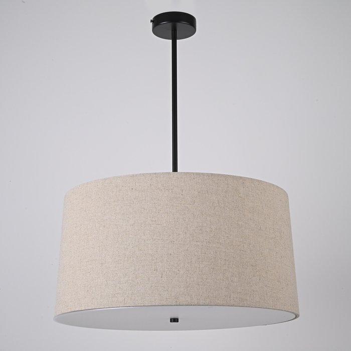 Люстра RH ROUND Linen Shade Pendant - лучшие Подвесные люстры в INMYROOM
