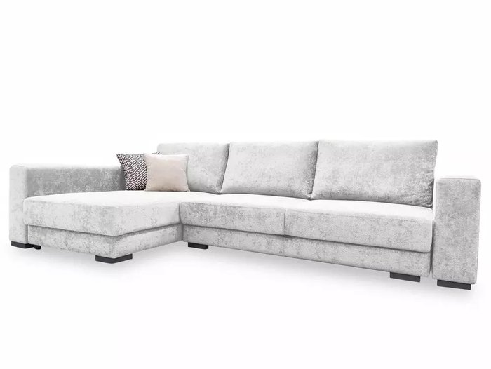 Угловой диван-кровать Мадрид серого цвета  - купить Угловые диваны по цене 164070.0