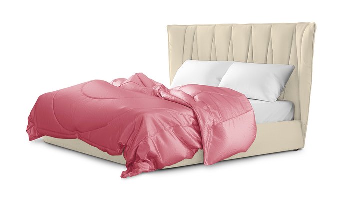 Кровать Ананке 160х200 кремового цвета