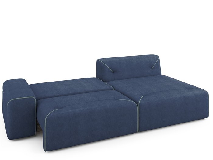 Угловой раскладной диван Portu правый синего цвета - купить Угловые диваны по цене 81900.0