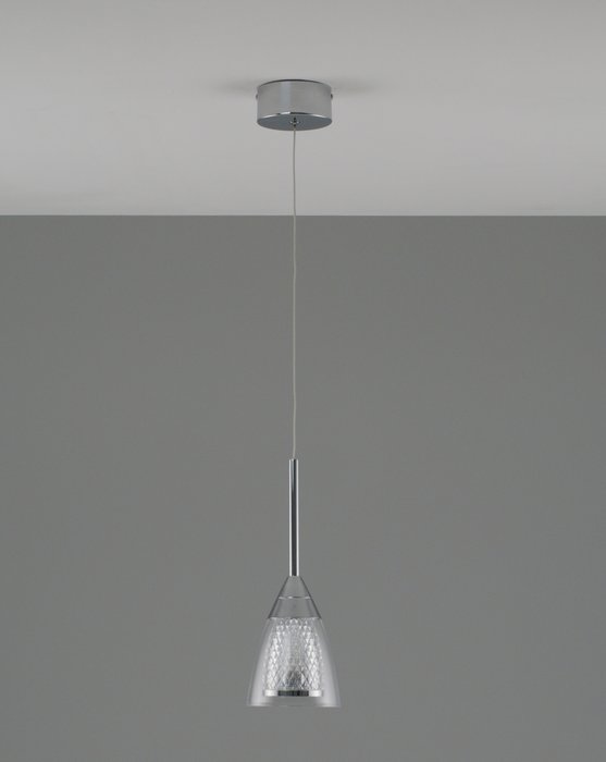 Подвесной светодиодный светильник Leina серебряного цвета - лучшие Подвесные светильники в INMYROOM
