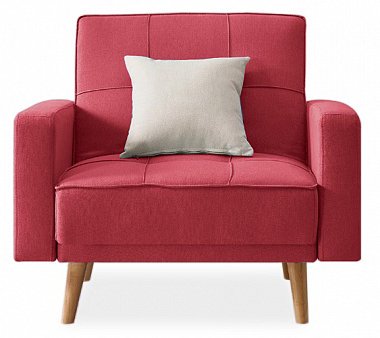 Кресло Лейден красного цвета - купить Интерьерные кресла по цене 24200.0