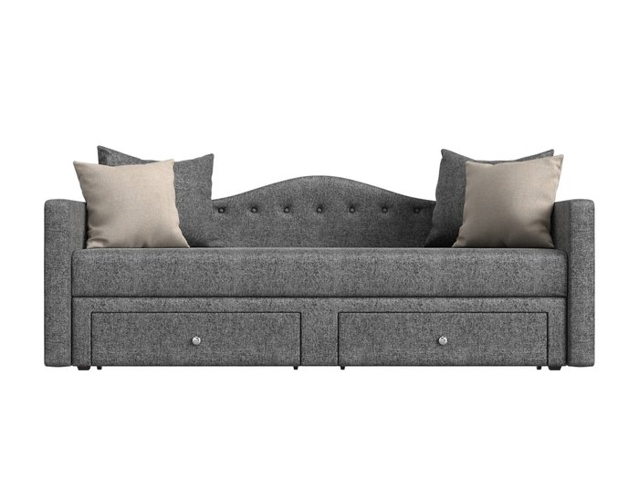 Прямой диван-кровать Дориан светло-серого цвета - купить Прямые диваны по цене 31999.0