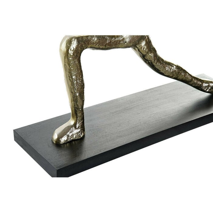 Декоративная фигура 33 x 10 x 35 cm Чёрный Позолоченный Индиец Yoga (3 штук) - купить Фигуры и статуэтки по цене 18532.0