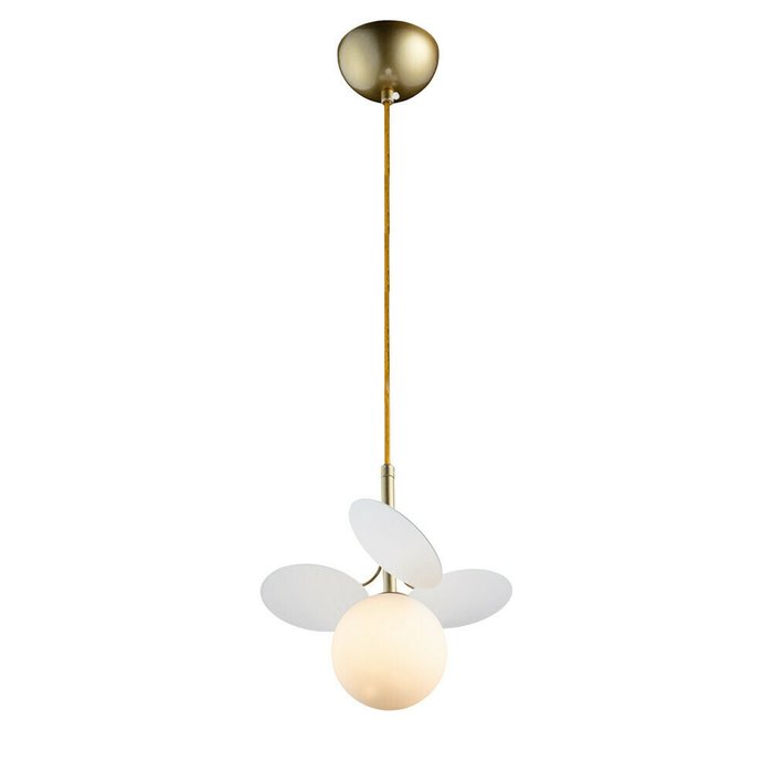 Подвесной светильник Matisse бело-золотого цвета - купить Подвесные светильники по цене 4563.0